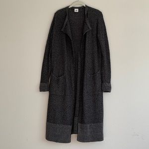 Cabi 3166 Lara Duster Grey Open Front Long Textured Cardigan